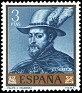 Spain 1962 Rubens 3 Ptas Blue Edifil 1436